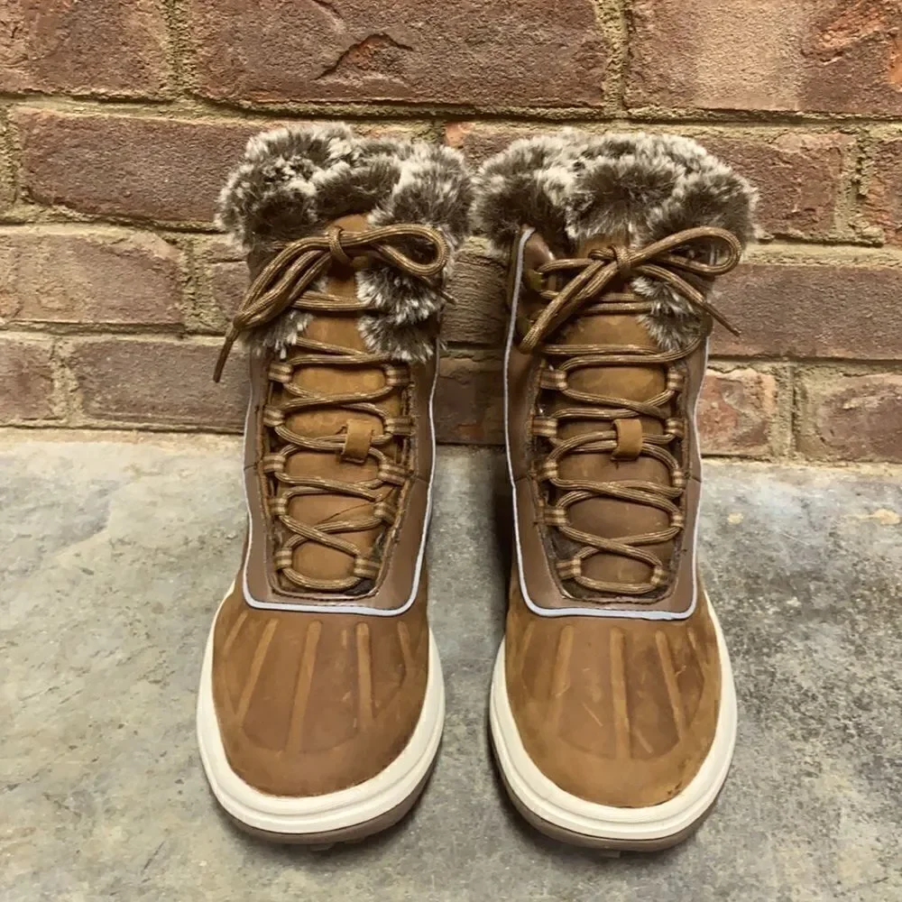 Lands End Briddle Brown Chill Action Boot Size 6.5 NEW